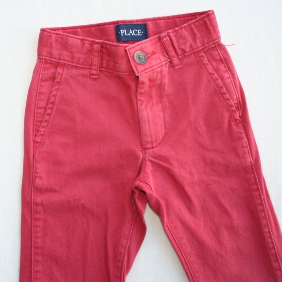 ๐BOYS 5s RED DRESS PANTS SLIM WAIST ADJUSTABLE COMFY CLASSIC FIT JEANS KIDS - Picture 4 of 15